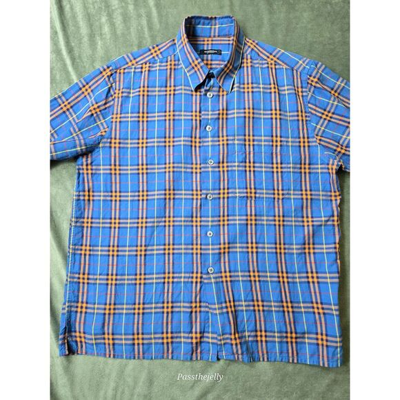 Blue Flannel Plaid Button Up by Private Property main image 0